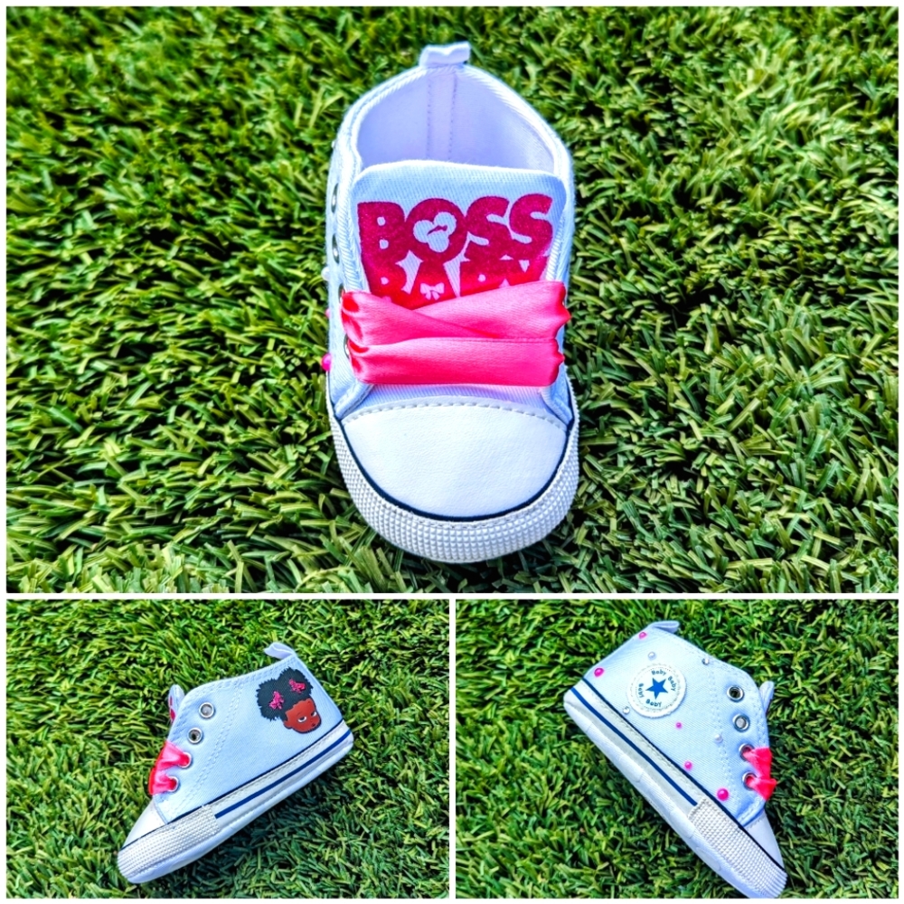 BOSS Baby Embellished Baby Shoes